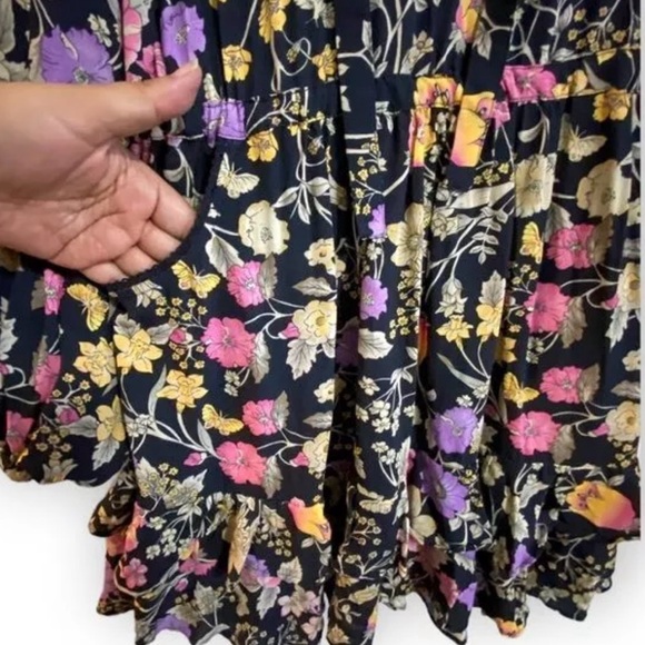 Spell & the Gypsy Collective Sayulita Short Sleeve Frill Mini Dress Small EUC - Picture 4 of 9